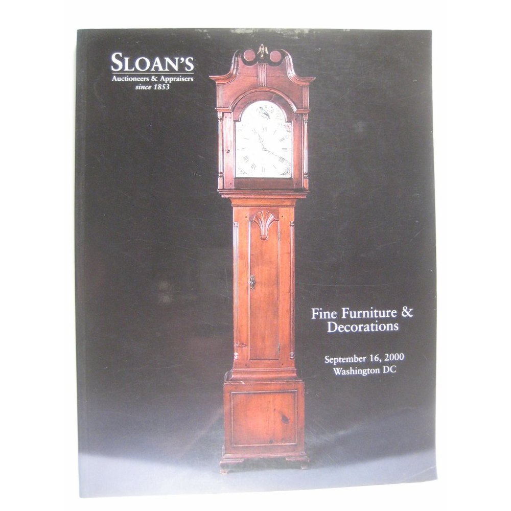 Sloans Auction Catalog Fine Furniture Decorations Washington DC 2000